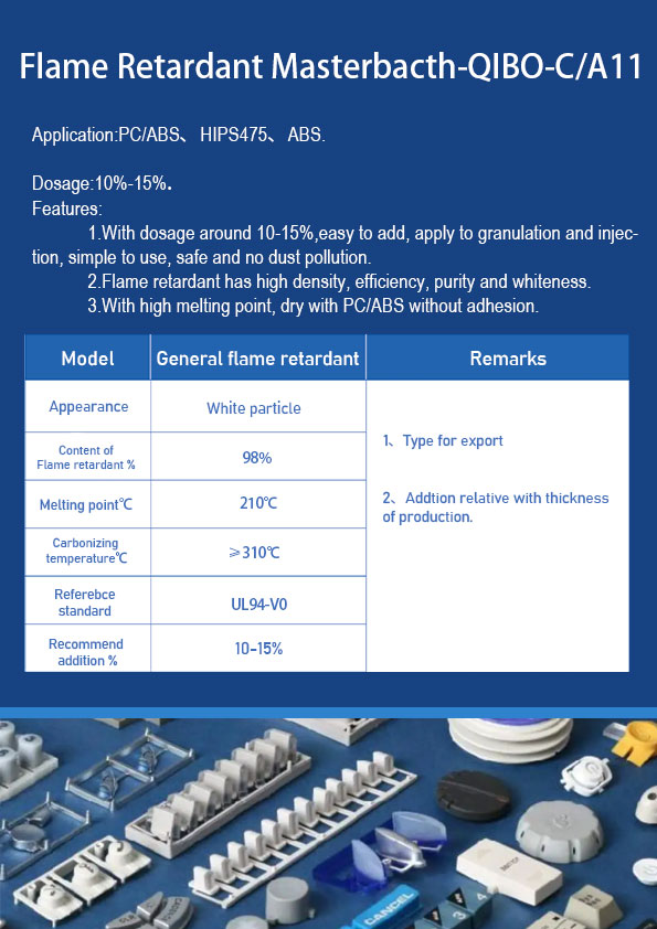 PC-ABS Flame Retardant Masterbatch-QB-CA11