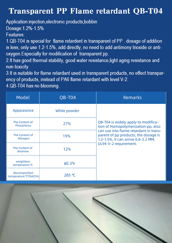 TransparentPP Flame Retardant Powder-QB-T04