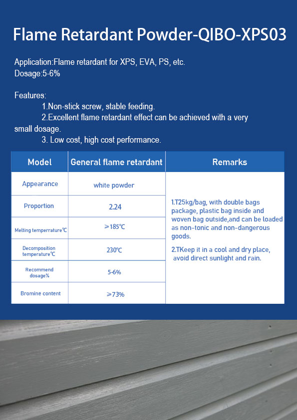 XPS Extrusion Flame Retardant Powder-QB-XPS03