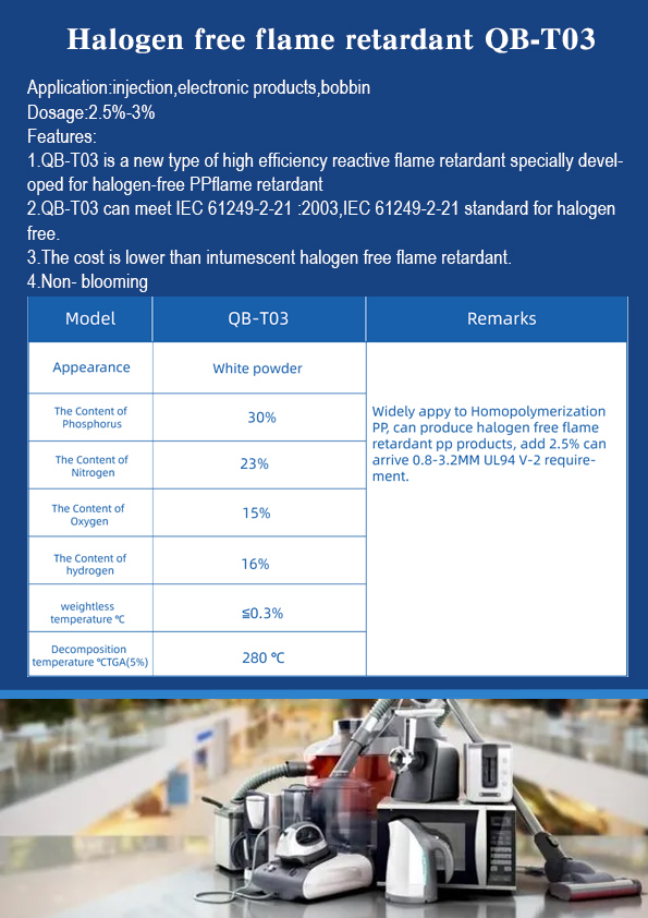 Halogen-free-PP Flame Retardant Powder-QB-T03